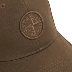 Stone Island Compass Logo Baseball Cap-Heren Petten