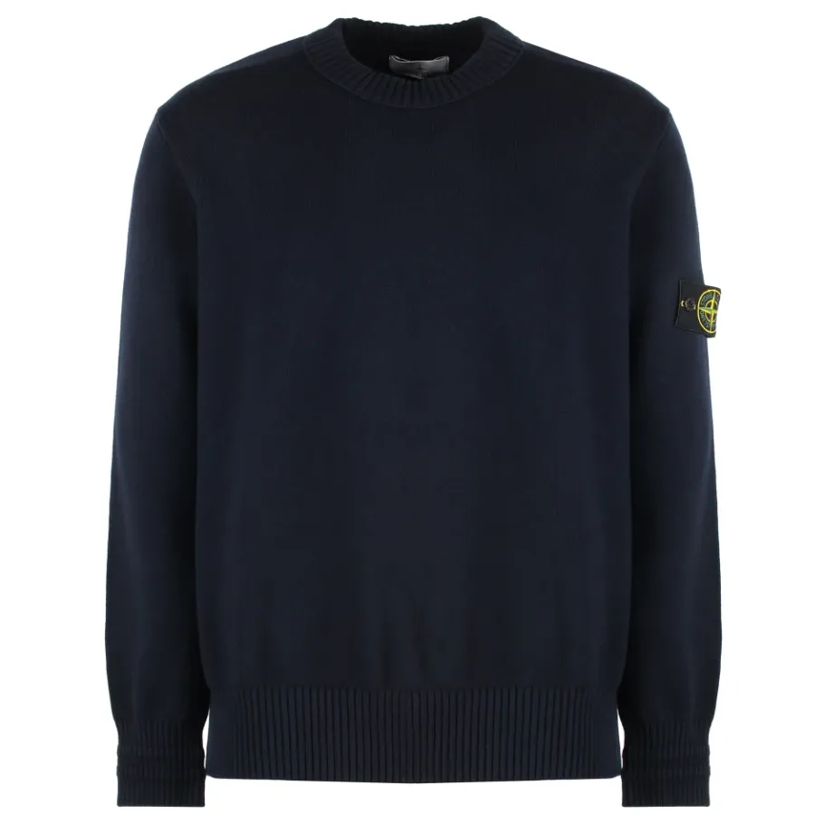 Stone Island Compass Patch Crewneck Sweater-Heren Truien & Vesten