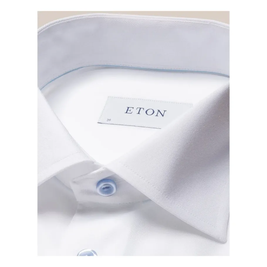 Eton Contemporary Semi Solid Twill Overhemd-Heren Overhemden