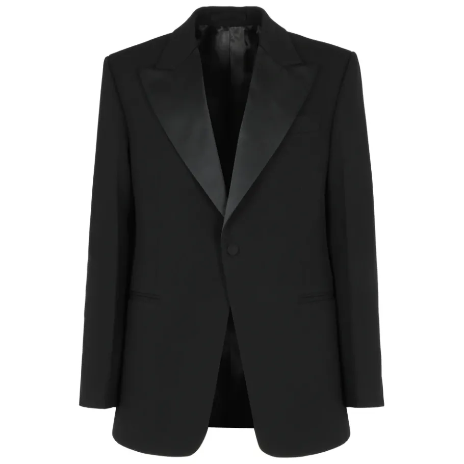 Ferragamo Contrasterende revers smoking blazer-Heren Jassen