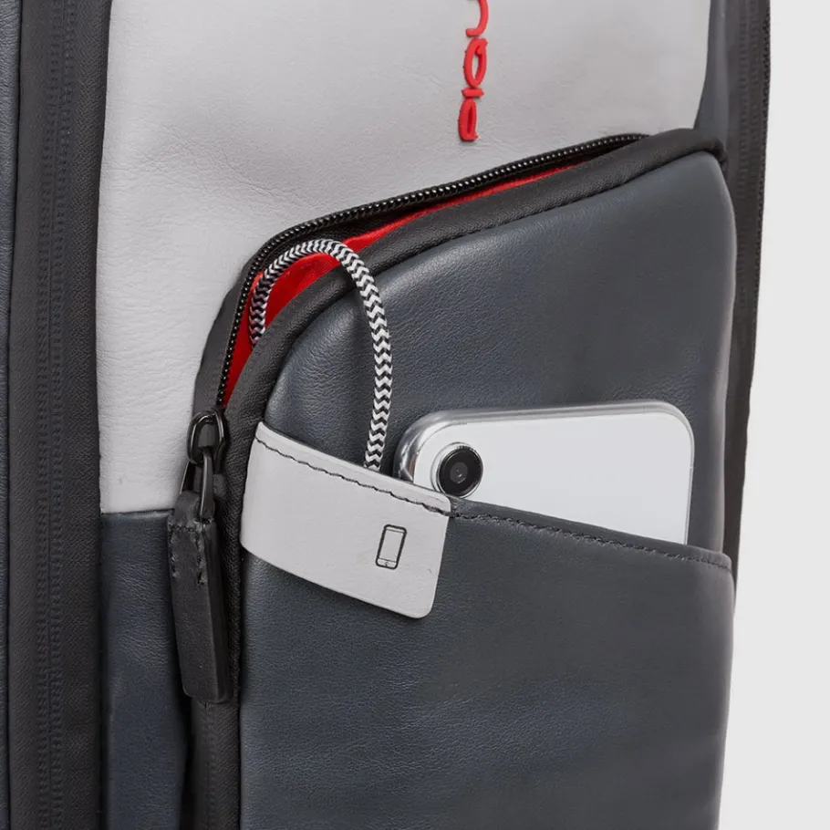 Piquadro Convertible to backpack cabin suitcase-Heren Rugzakken