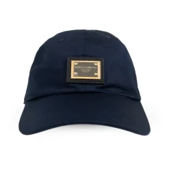 Dolce & Gabbana Cotton Baseball Cap met Logo Tag-Heren Petten