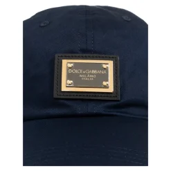 Dolce & Gabbana Cotton Baseball Cap met Logo Tag-Heren Petten