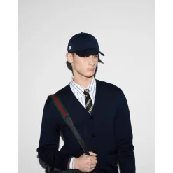 Gucci Cotton Canvas Baseballpet-Heren Petten