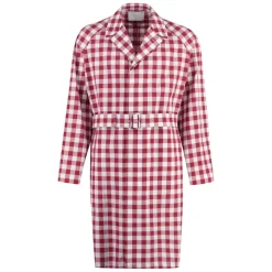 Prada Cotton Check Coat-Heren Jassen