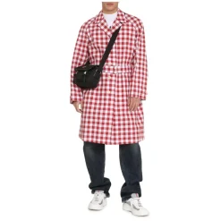 Prada Cotton Check Coat-Heren Jassen