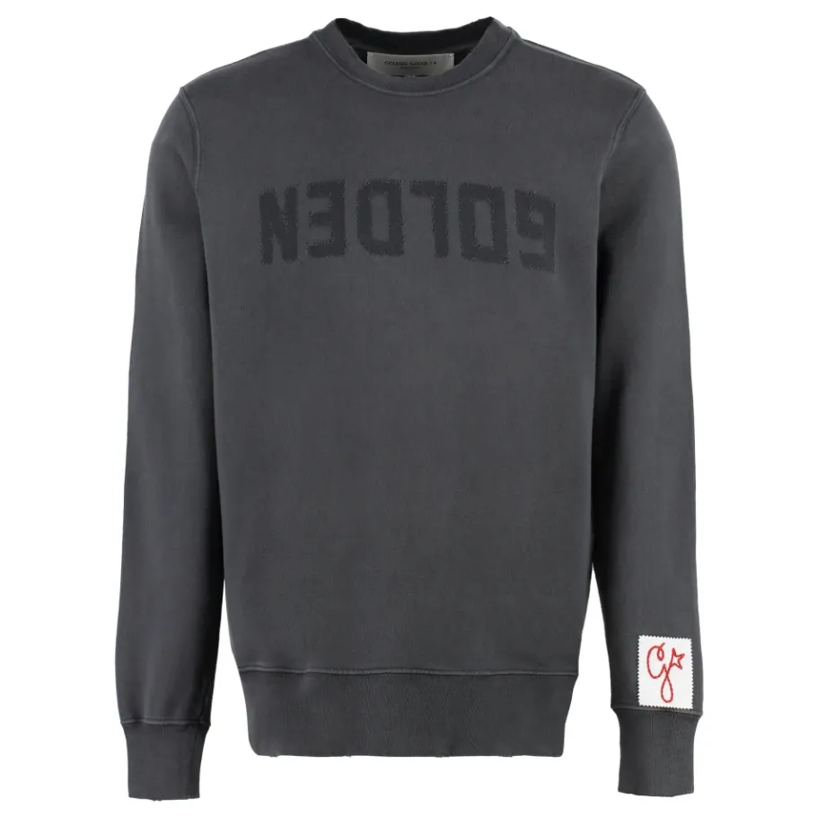 Golden Goose Cotton Crew-Neck Sweatshirt-Heren Truien & Vesten