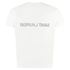 Saint Laurent Cotton Crew-Neck T-Shirt-Heren Shirts