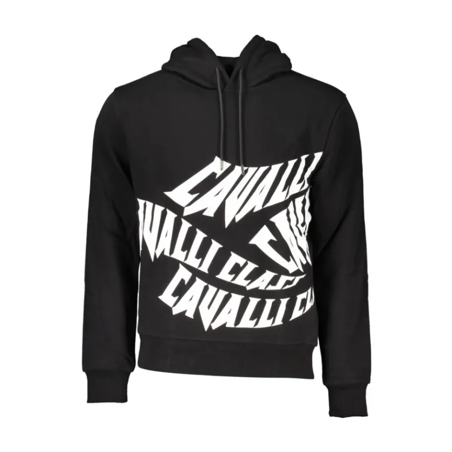 Cavalli Class Cotton Hoodie-Heren Truien & Vesten