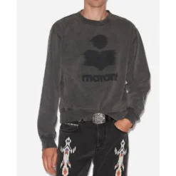 Isabel Marant Cotton Logo Sweatshirt-Heren Truien & Vesten