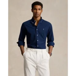 Polo Ralph Lauren Cotton Poplin Overhemd Custom Fit-Heren Overhemden