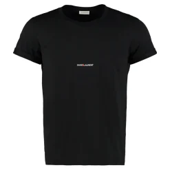 Saint Laurent Cotton T-shirt met Logo-Heren Shirts