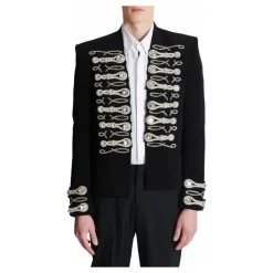Balmain Crepe spencer jasje met geborduurde frogging-Heren Kostuums