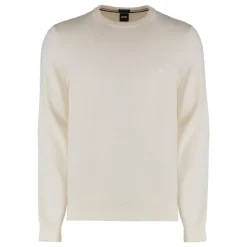 Hugo crew-neck trui van scheerwol-Heren Truien & Vesten