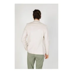 Antony Morato Crème Katoenen Pak Blazer Model-Heren Kostuums