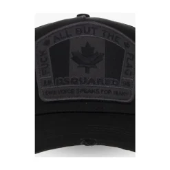 Dsquared2 D2 Patch Baseball Cap-Heren Petten