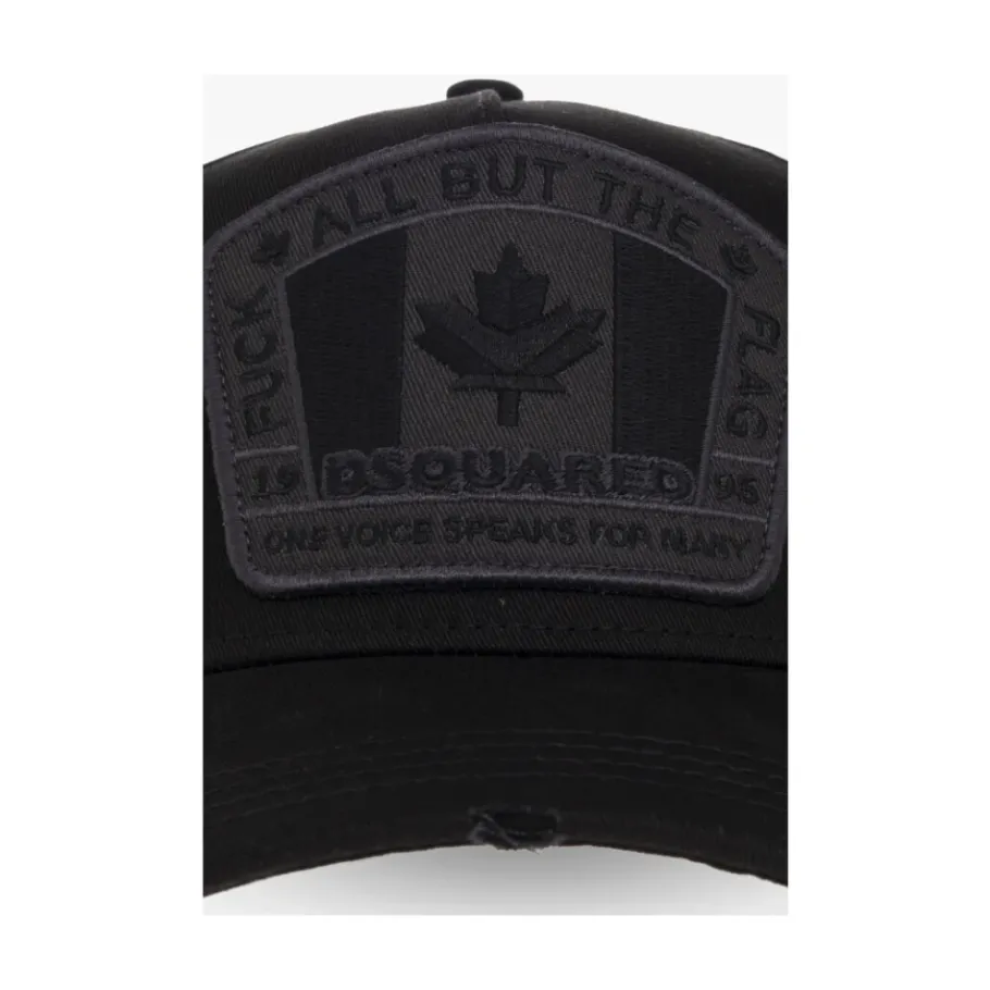 Dsquared2 D2 Patch Baseball Cap-Heren Petten