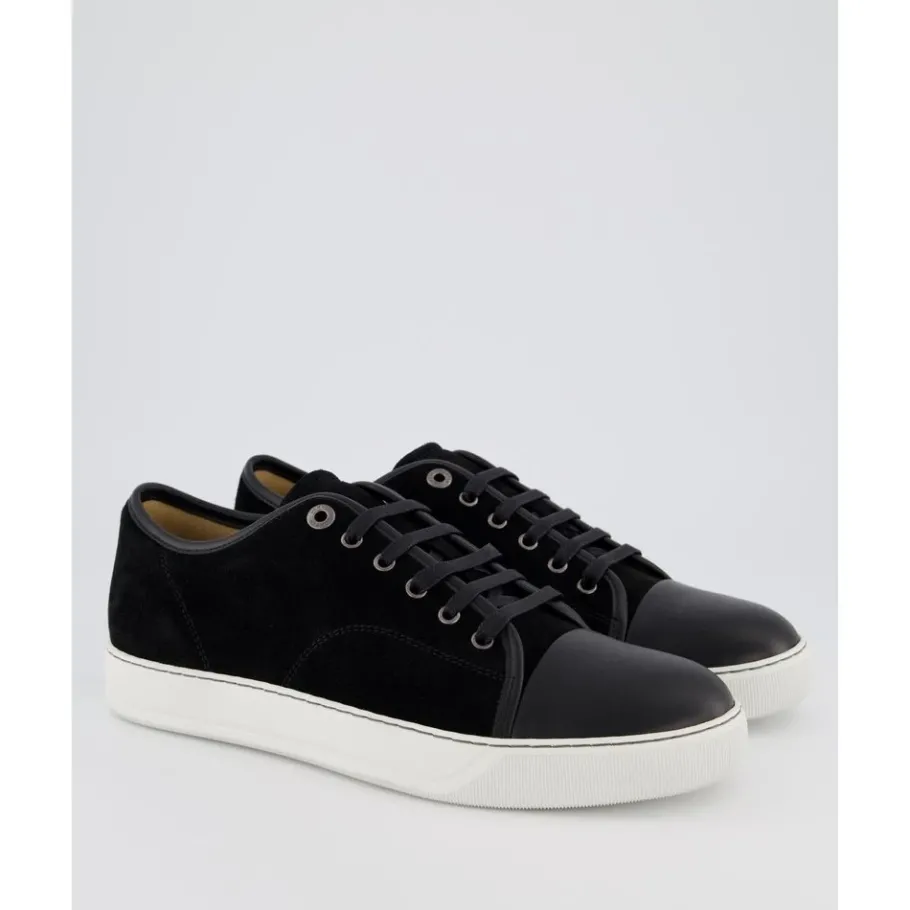 Lanvin DBB1 Leren en Suède Sneakers-Heren Sneakers