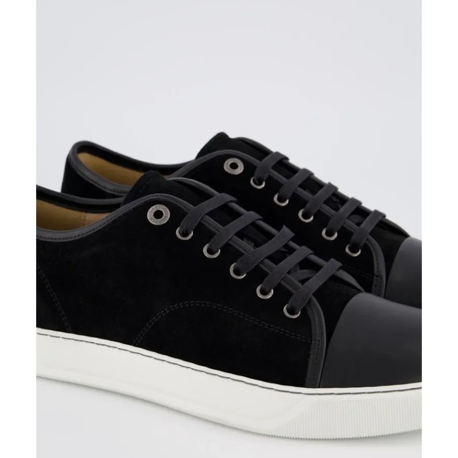 Lanvin DBB1 Leren en Suède Sneakers-Heren Sneakers