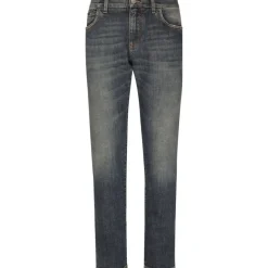 Dolce & Gabbana Denim Jeans met Metalen Logo-Heren Jeans