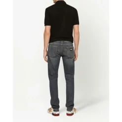 Dolce & Gabbana Denim Jeans met Metalen Logo-Heren Jeans
