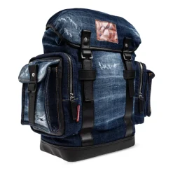 Dsquared2 Denim rugzak met logo-Heren Rugzakken