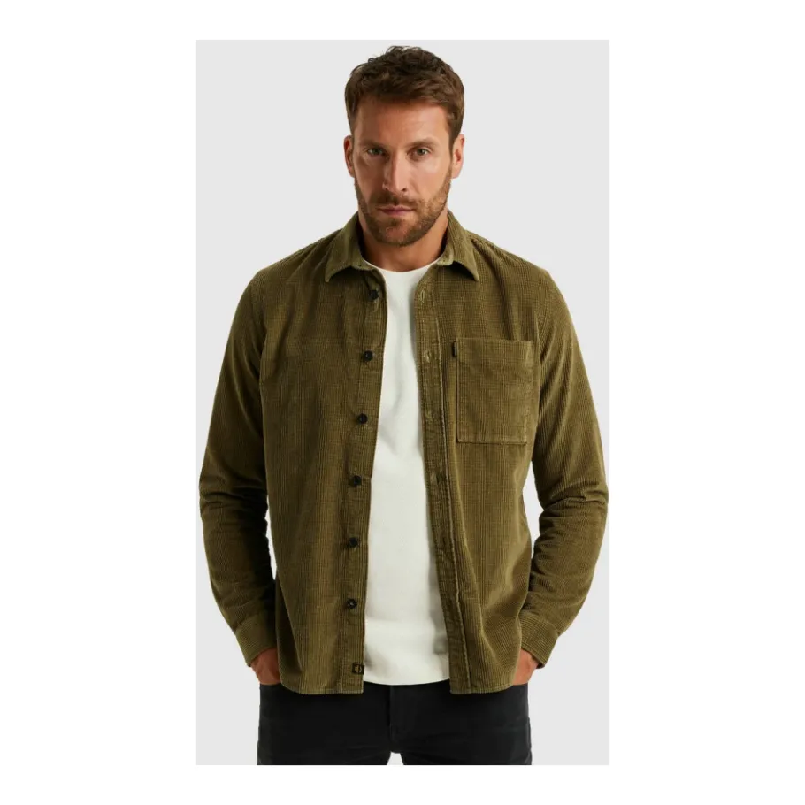 PME Legend Dobby Cord Long Sleeve Shirt-Heren Overhemden
