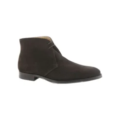 Crockett & Jones Donker Eiken Suede City Sole Veterschoenen-Heren Instappers & Slip Ons|Nette Schoenen