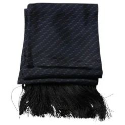 Dolce & Gabbana Donkere Sjaal met Franjes-Heren Sjaals