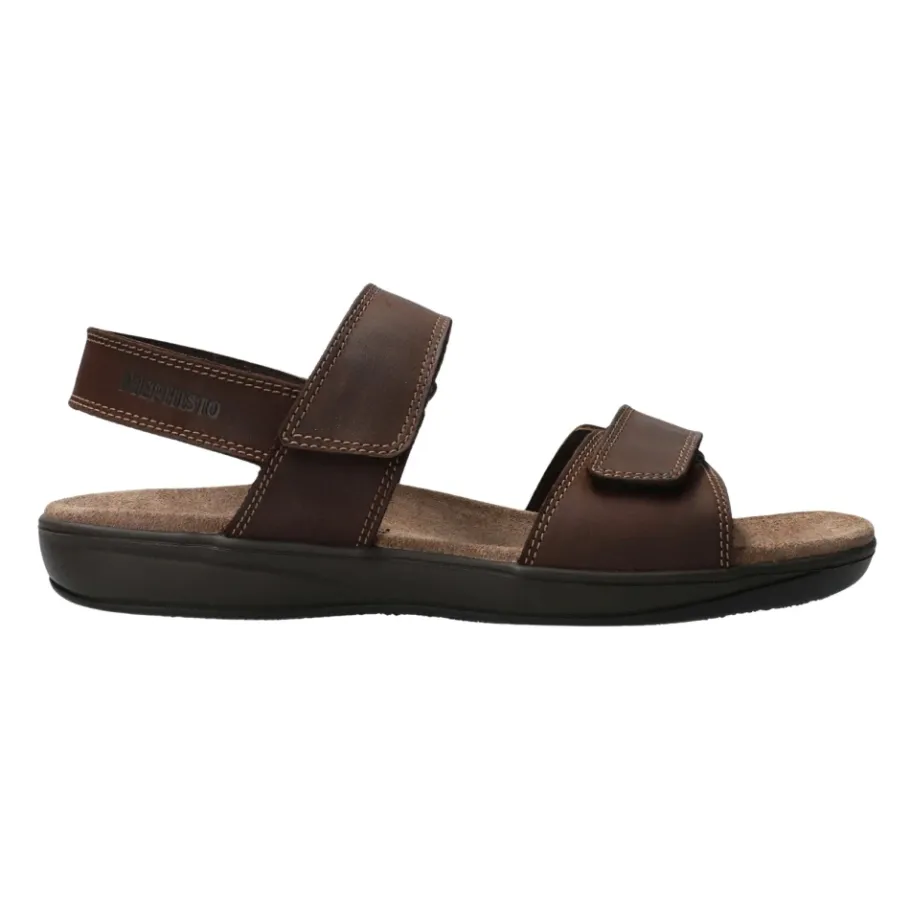 Mephisto Donkere Leren Herensandaal-Heren Sandalen