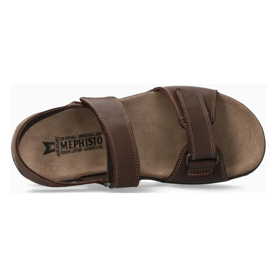 Mephisto Donkere Leren Herensandaal-Heren Sandalen