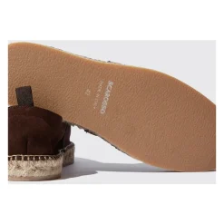 Scarosso Donkere suède espadrilles-Heren Espadrilles