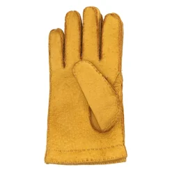 Restelli Guanti Donkergele Cashmere Gevoerde Handschoenen-Heren Handschoenen