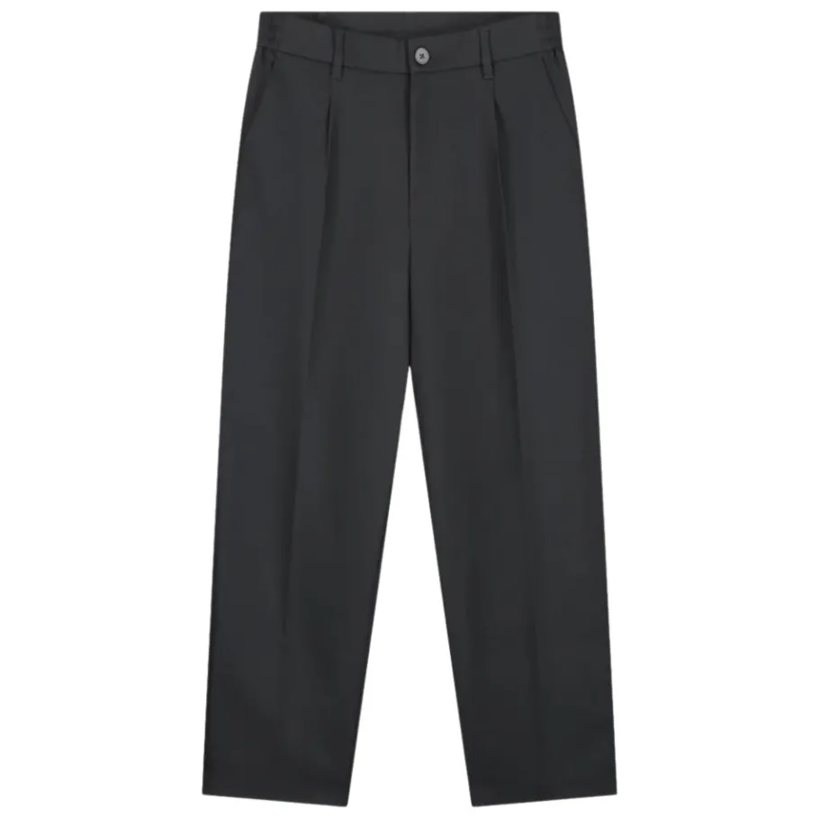 Olaf Hussein Donkergrijze Chino Broek-Heren Broeken