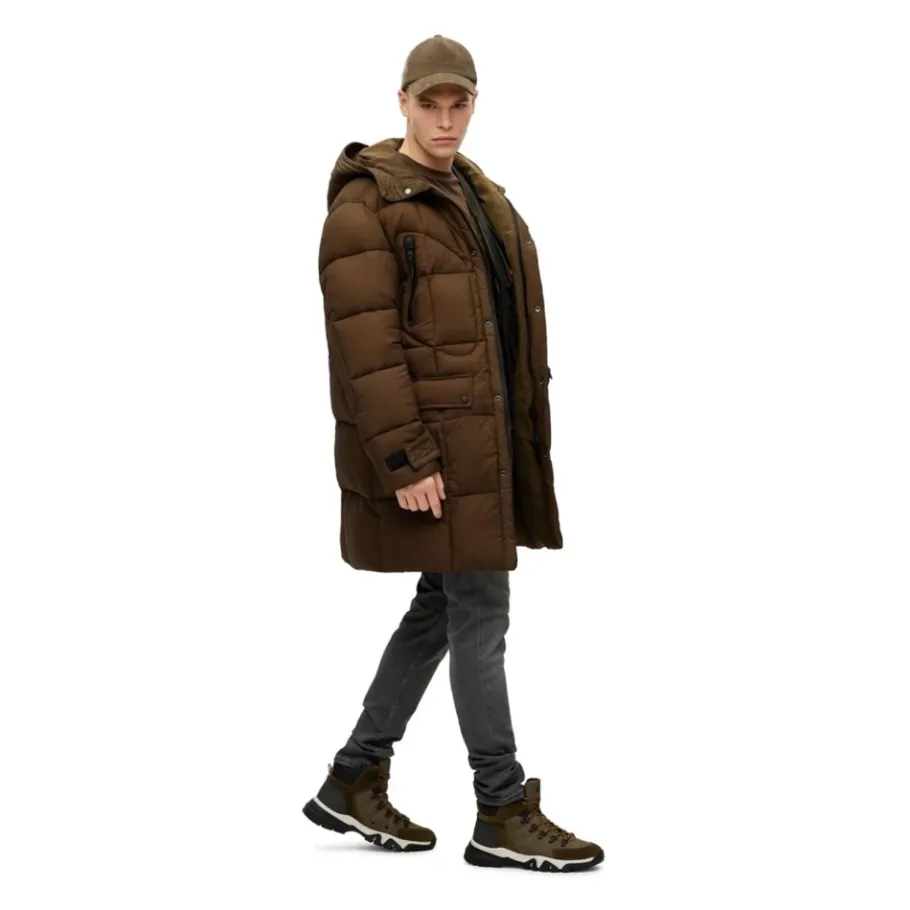 Hugo Donkergroene Wandelschoenen-Heren Snowboots