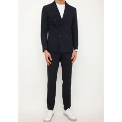 Eleventy Double Breasted Suit Set-Heren Kostuums