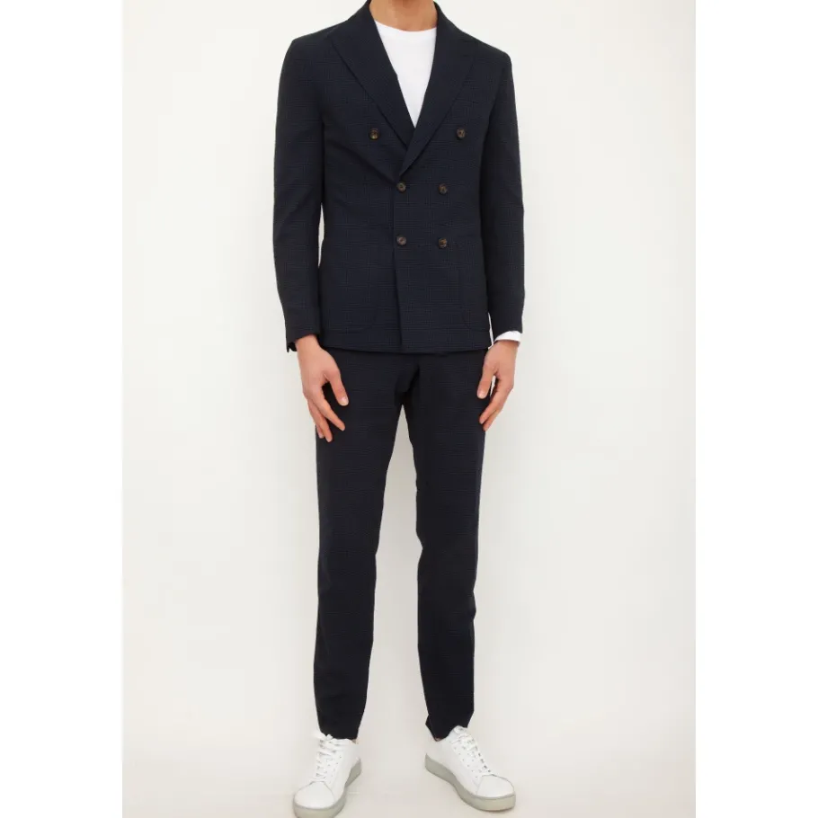 Eleventy Double Breasted Suit Set-Heren Kostuums