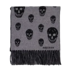 Alexander McQueen Double Face Skull Scarf-Heren Sjaals