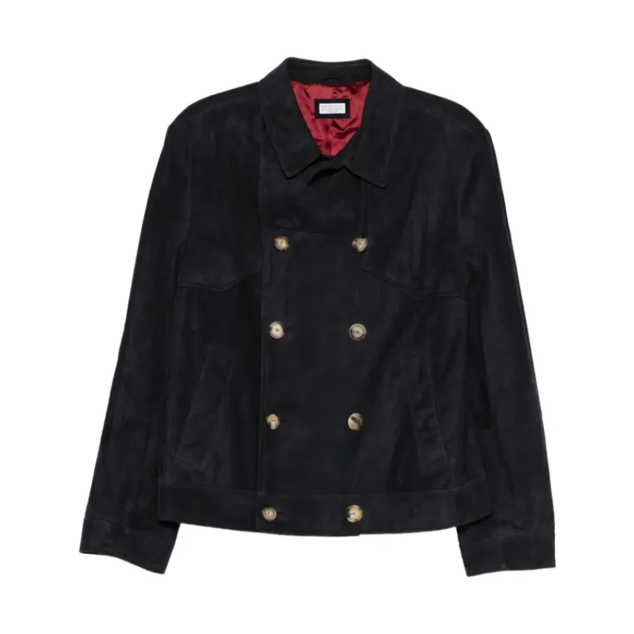 Brunello Cucinelli Double-breasted jas-Heren Jassen