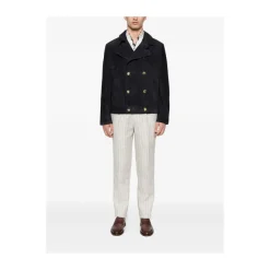 Brunello Cucinelli Double-breasted jas-Heren Jassen