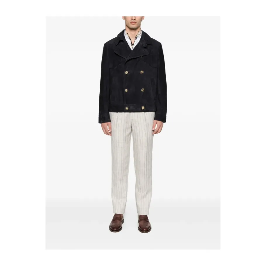 Brunello Cucinelli Double-breasted jas-Heren Jassen