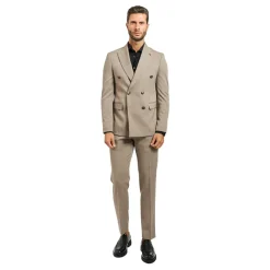 Mulish Double-breasted pak met logoknoppen-Heren Kostuums