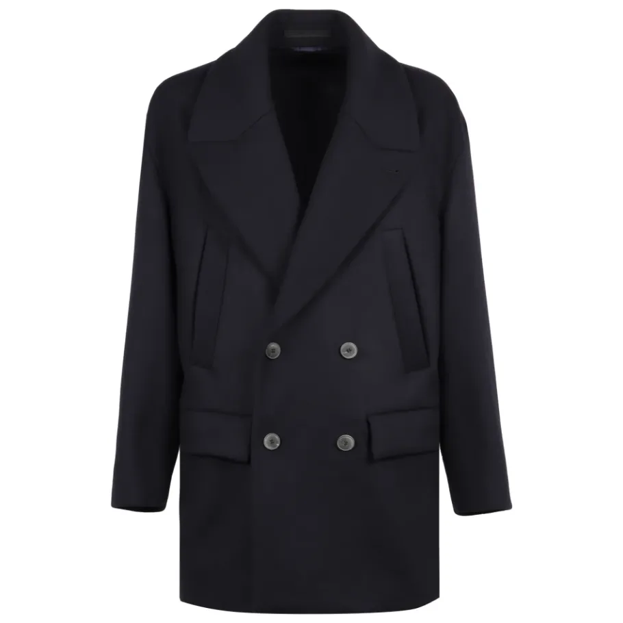 Giorgio Armani Double-breasted Peacoat-Heren Jassen