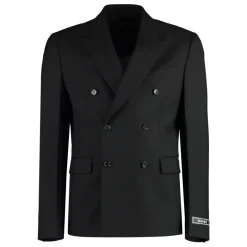 Versace Double-breasted wollen blazer-Heren Jassen