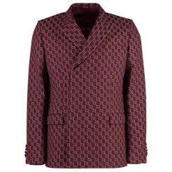 Gucci Double-breasted wollen jas-Heren Jassen