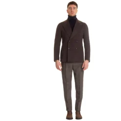 Tagliatore Double-Breasted Wollen Jas-Heren Kostuums