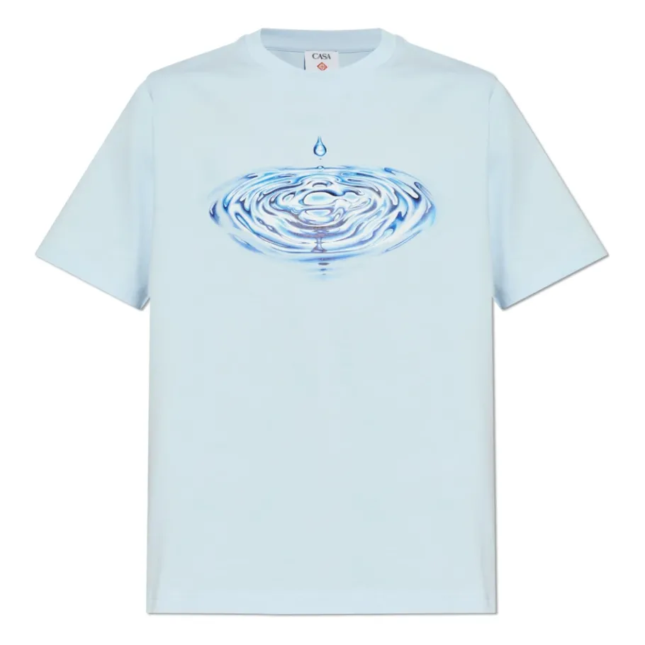 Casablanca Drip Logo T-shirt met korte mouwen-Heren Shirts