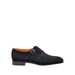 Santoni Dubbele gesp loafer-Heren Instappers & Slip Ons|Nette Schoenen