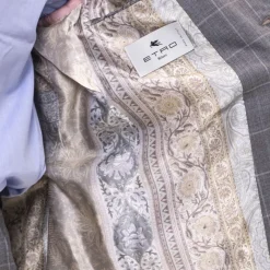 Etro Elegant Rome Dress in Grey-Heren Kostuums