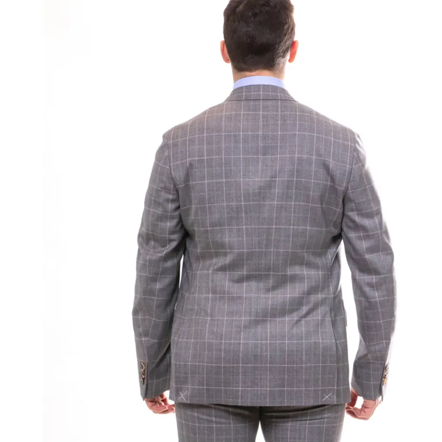 Etro Elegant Rome Dress in Grey-Heren Kostuums